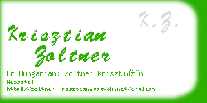 krisztian zoltner business card